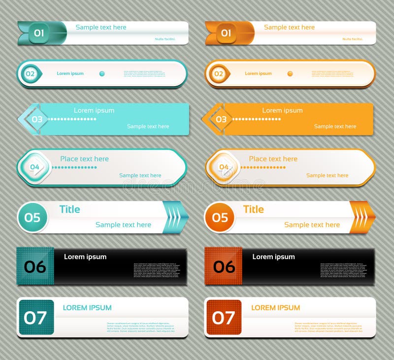 Современное знамя вариантов infographics. Иллюстрация вектора. можно использовать для плана потока операций, diagram, варианты ном бесплатная иллюстрация